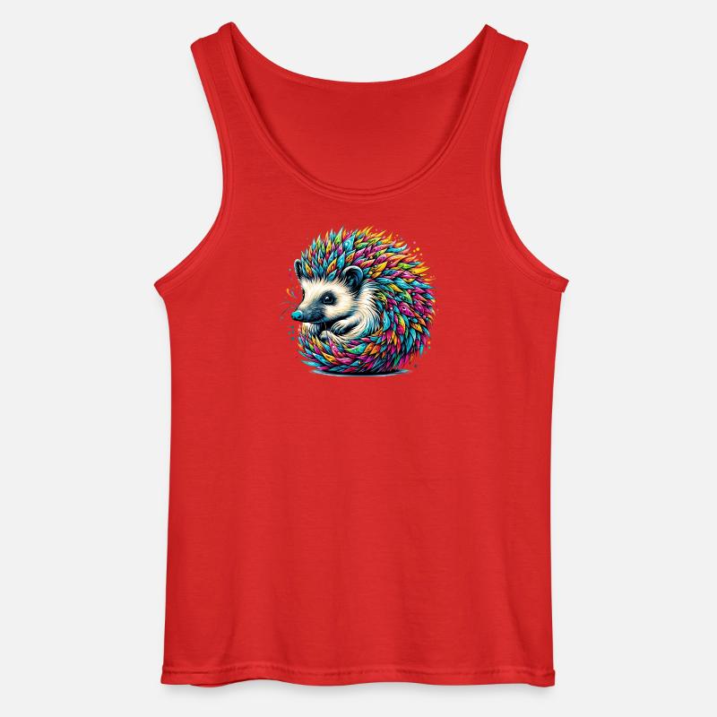 Igel - Gildan Männer Tank Top - Rot