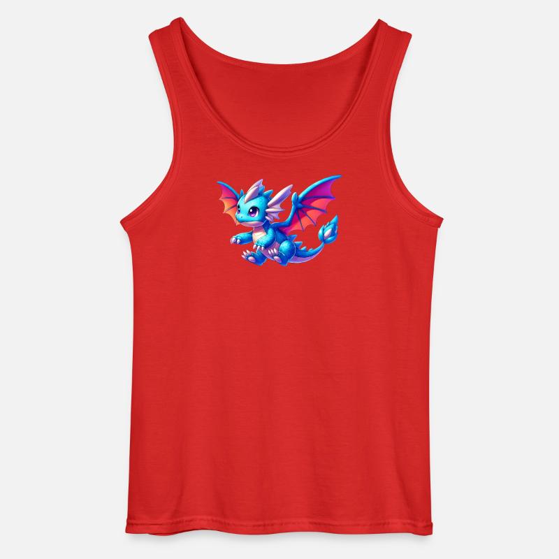 Drache - Gildan Männer Tank Top - Rot