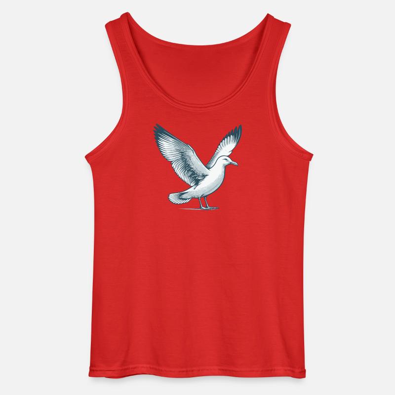 Möwe - Gildan Männer Tank Top - Rot