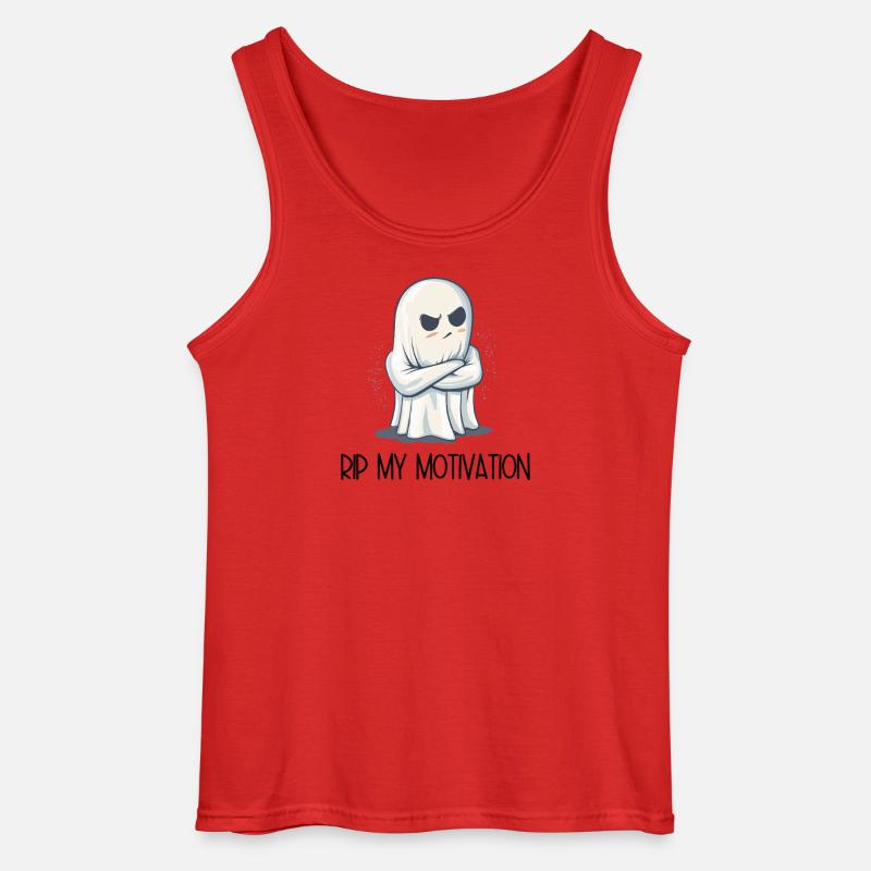 Eingeschnappter Geist – RIP MY MOTIVATION - Gildan Männer Tank Top - Rot