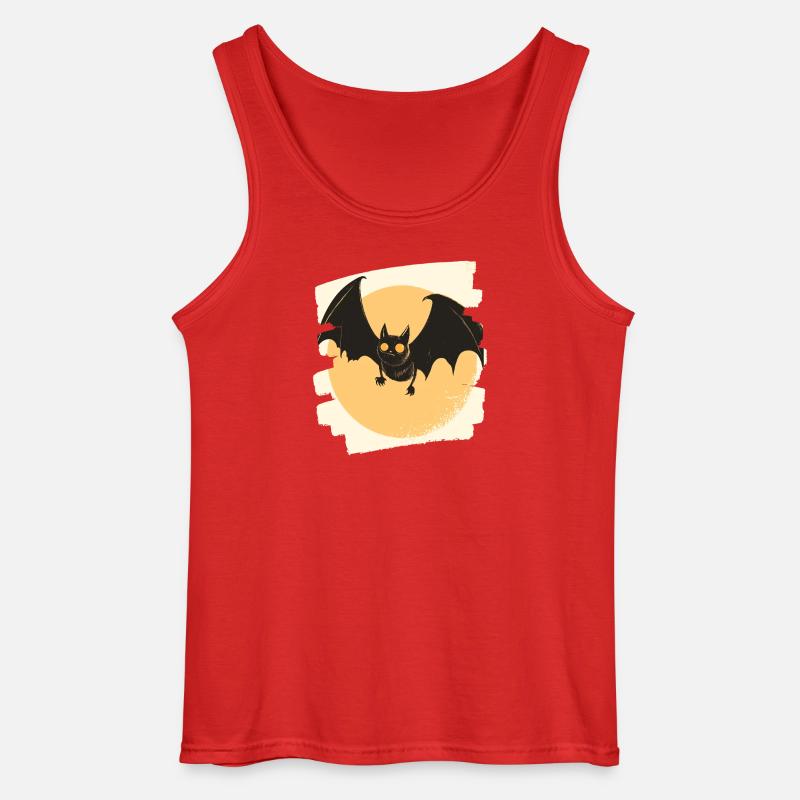 Fledermaus Retro - Gildan Männer Tank Top - Rot