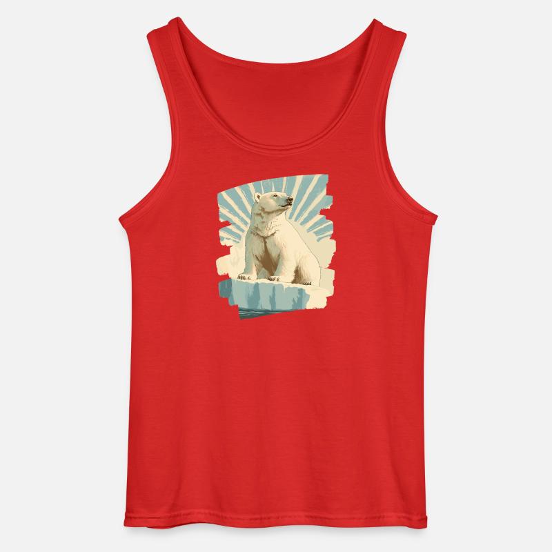 Eisbär - Gildan Männer Tank Top - Rot