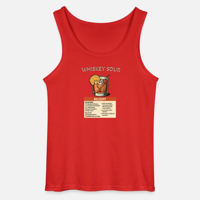 Whiskey Sour - Gildan Männer Tank Top - Rot