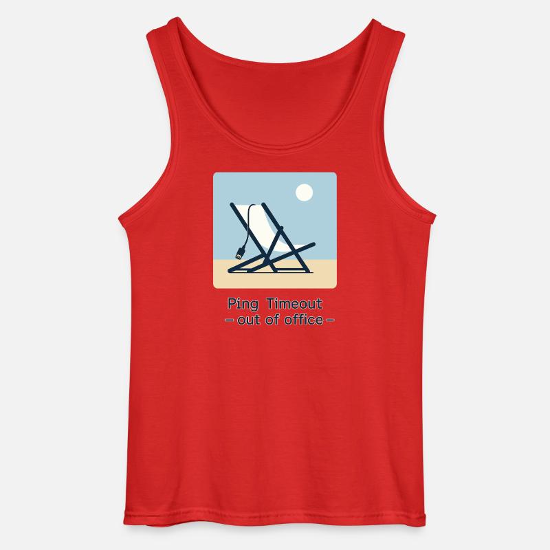 Ping Timeout – Out of Office - Gildan Männer Tank Top - Rot
