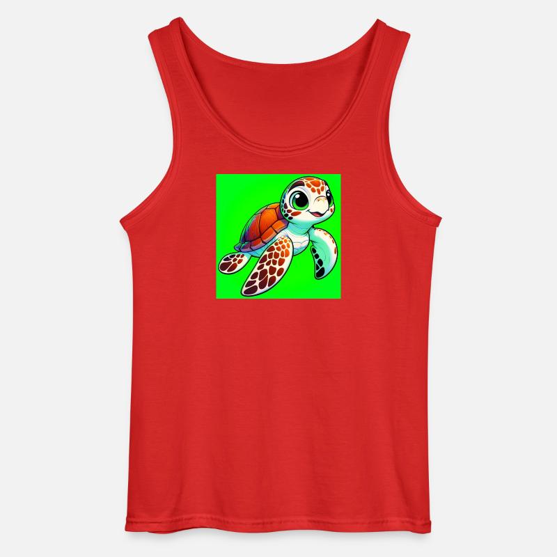 Schildkröte - Gildan Männer Tank Top - Rot