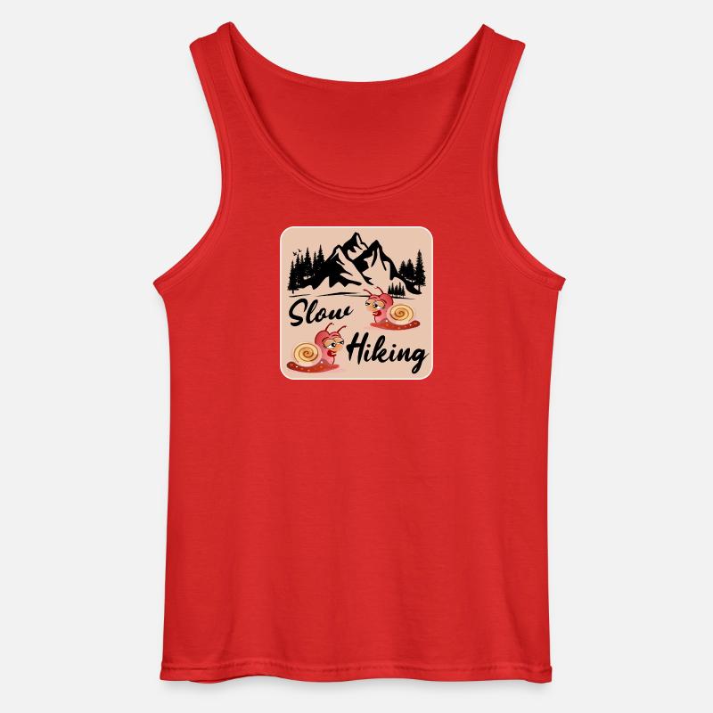 LANGSAM WANDERNDES PAAR SCHNECKE - Gildan Männer Tank Top - Rot