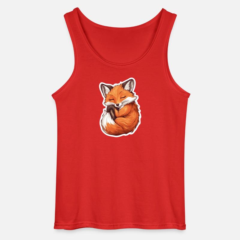 Fuchs - Gildan Männer Tank Top - Rot