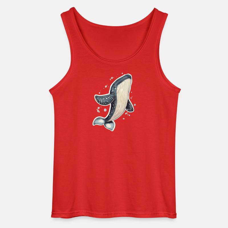 Wal - Gildan Männer Tank Top - Rot