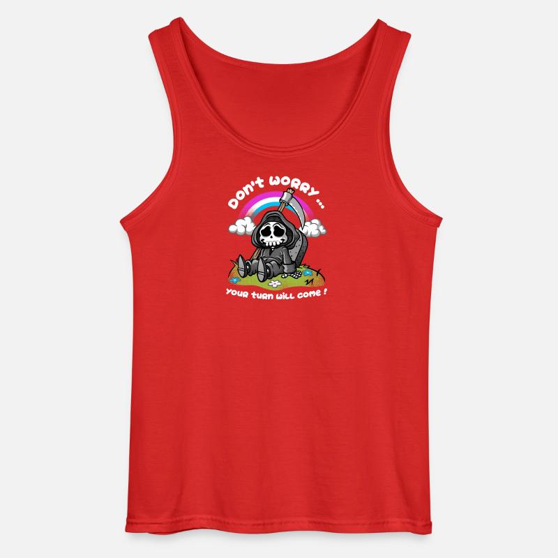 Don't worry - Gildan Männer Tank Top - Rot