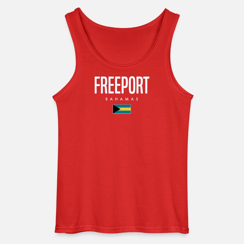 Freeport Bahamas - Gildan Männer Tank Top - Rot
