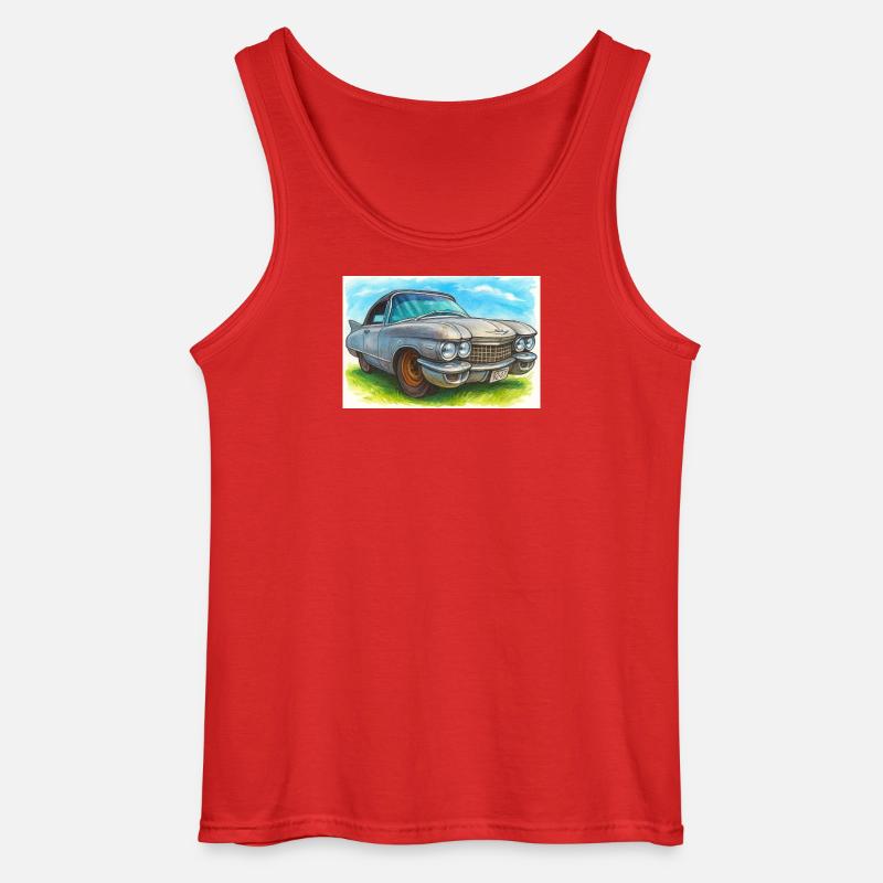 Retro Classic Cad -60 - Gildan Männer Tank Top - Rot