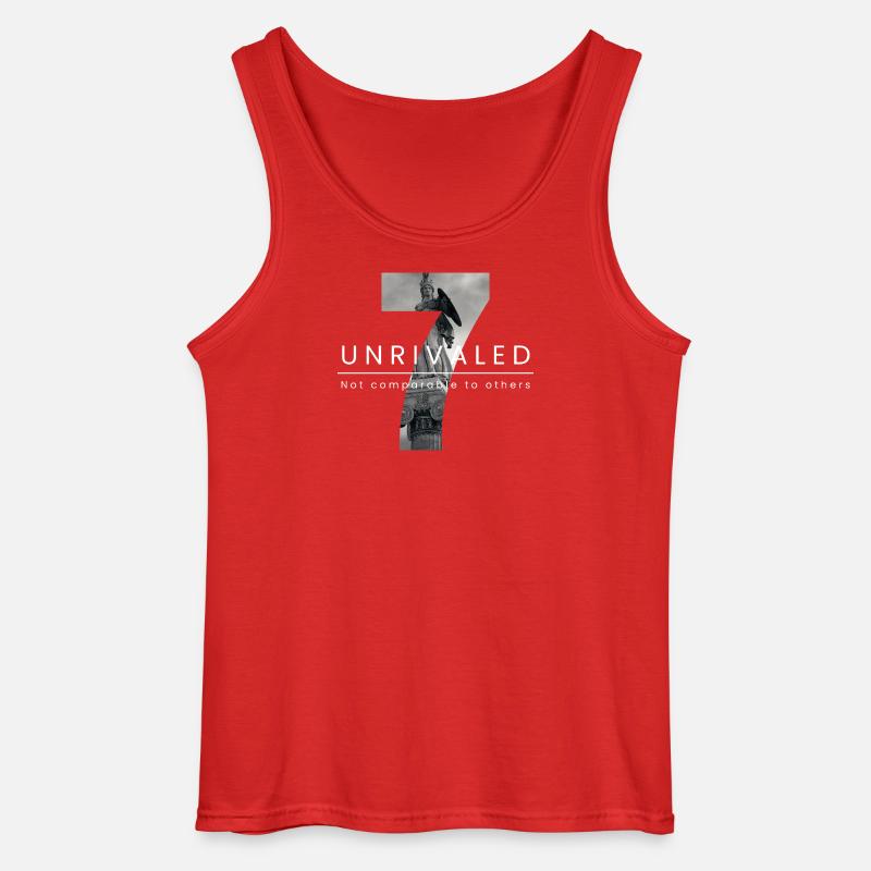 Unvergleichliche Heldenfigur Design - Gildan Männer Tank Top - Rot