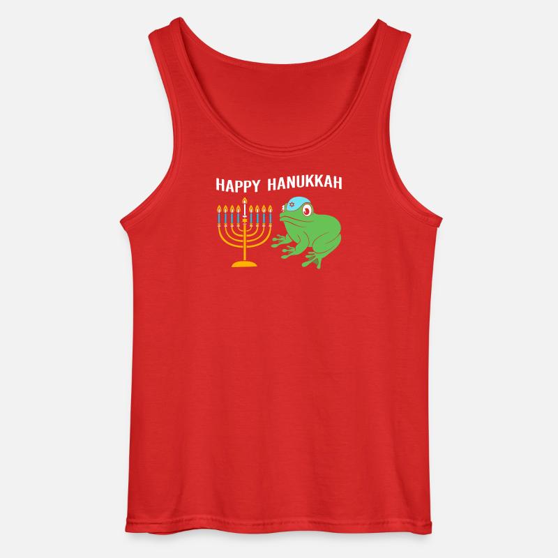 Hanoukka Hanoukka Hanoukka Grenouille - Débardeur Gildan Homme - rouge