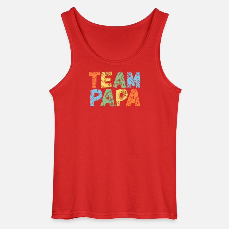Mutter Team Mama - Gildan Männer Tank Top - Rot