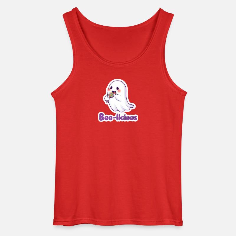 Boolicious Süßes Gespenst - Gildan Männer Tank Top - Rot
