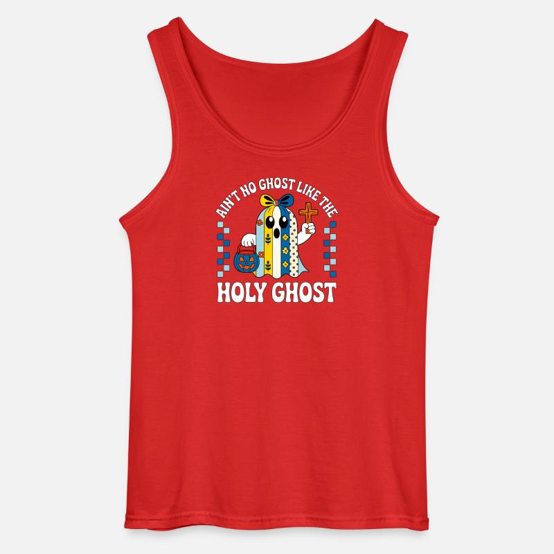Ain't_No_Ghost_Like_The_Holy_Ghost - Gildan Männer Tank Top - Rot