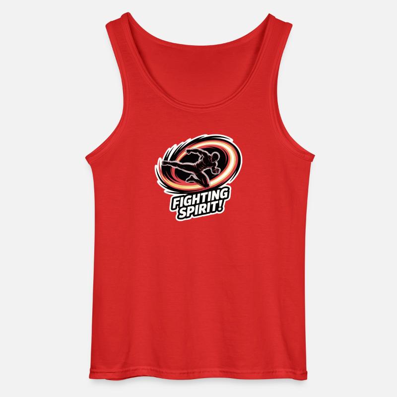 Ausbruch des Kampfgeistes - Gildan Männer Tank Top - Rot