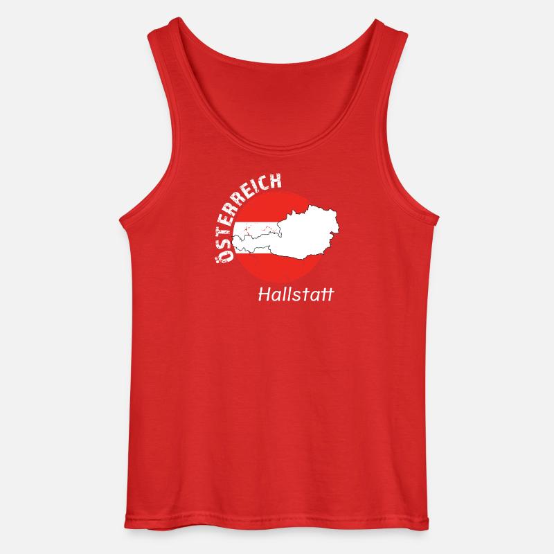 Hallstatt - Gildan Männer Tank Top - Rot