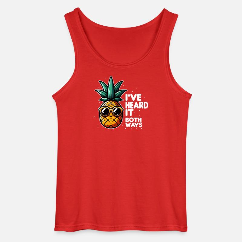 Ananas-Slogan mit doppelter Bedeutung - Gildan Männer Tank Top - Rot