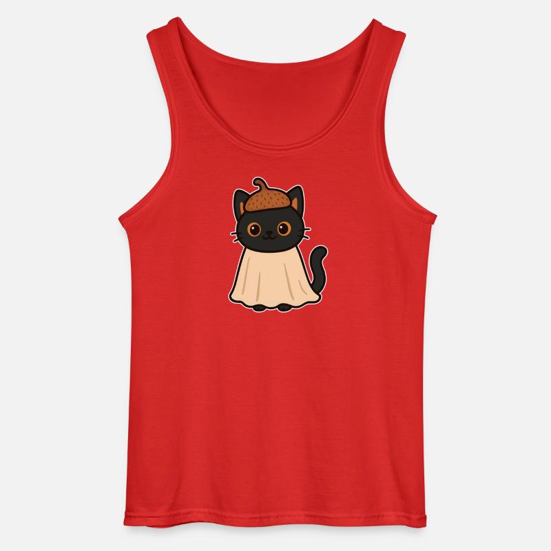 Kätzchen mit Eichelhut - Gildan Männer Tank Top - Rot