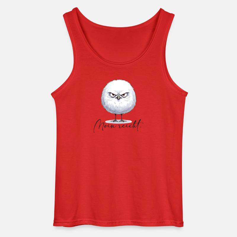 Moin reicht - grimmige runde Möwe - Gildan Männer Tank Top - Rot