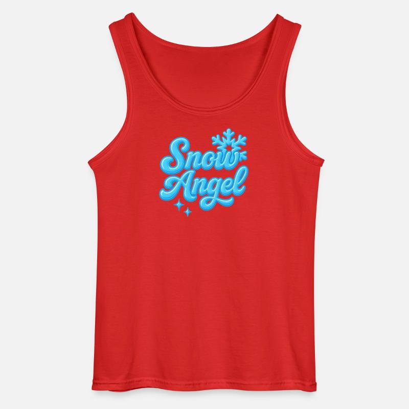 snow angle / y2k statement design  - Gildan Männer Tank Top - Rot