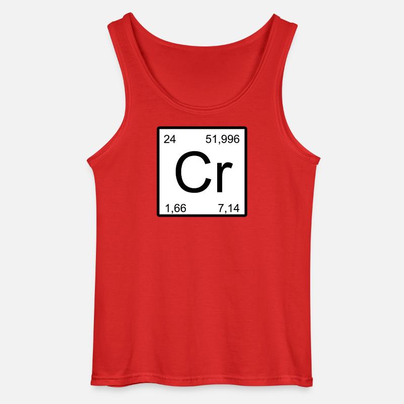 Chromium Element Blueprint - Gildan Männer Tank Top - Rot