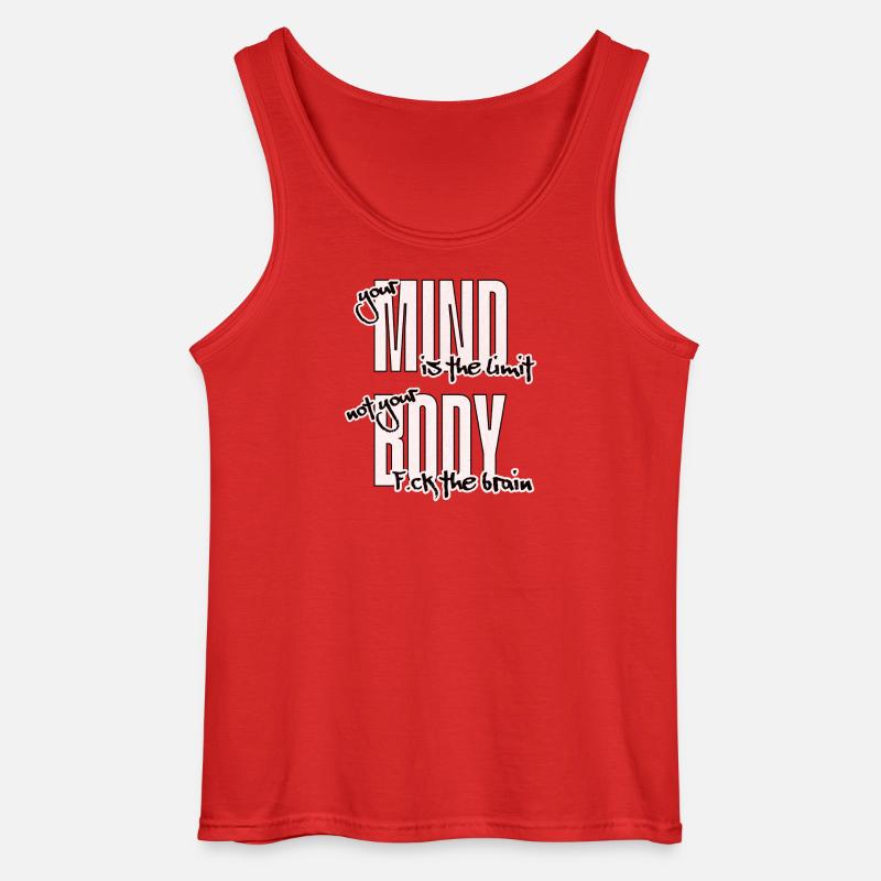 Break your Limits. F.ck the Brain - Gildan Männer Tank Top - Rot
