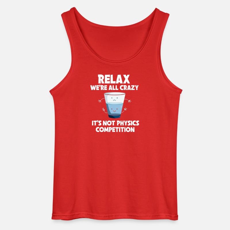Physik Phyiker Physikstudent Physiklehrer - Gildan Männer Tank Top - Rot