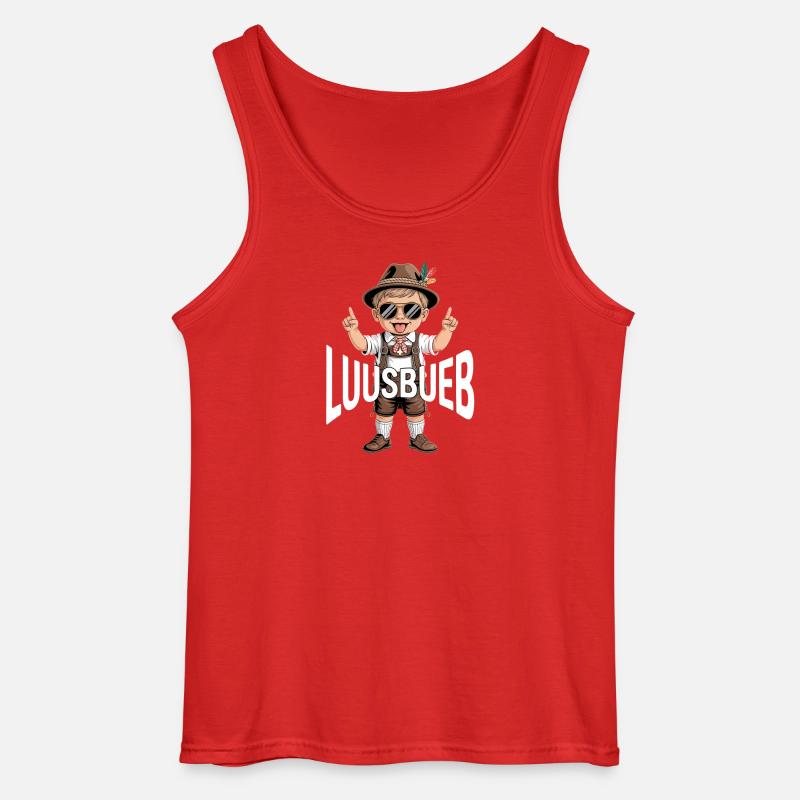 Luusbueb - Gildan Männer Tank Top - Rot