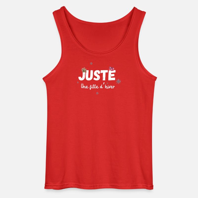 Nur ein Wintermädchen-Geschenk - Gildan Männer Tank Top - Rot