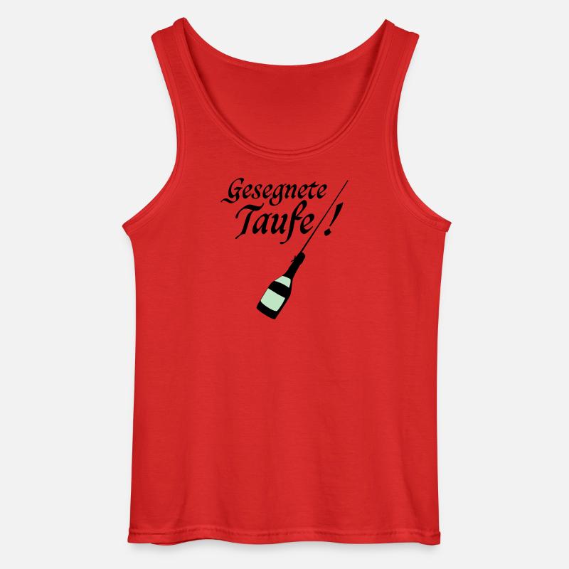 Taufe - Gildan Männer Tank Top - Rot
