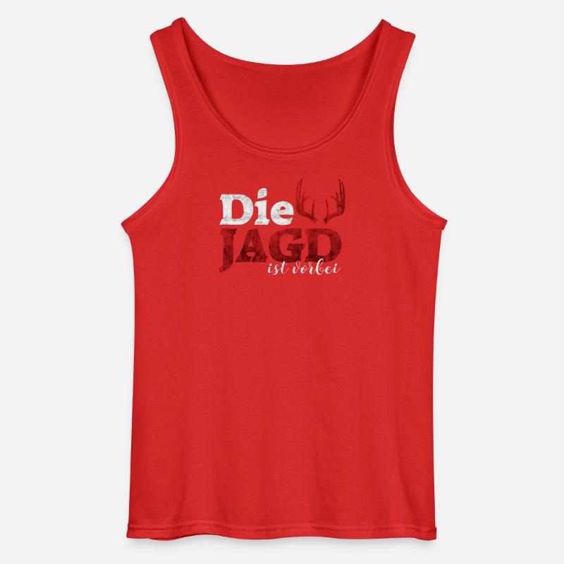 Die Jagd ist vorbei - Gildan Männer Tank Top - Rot
