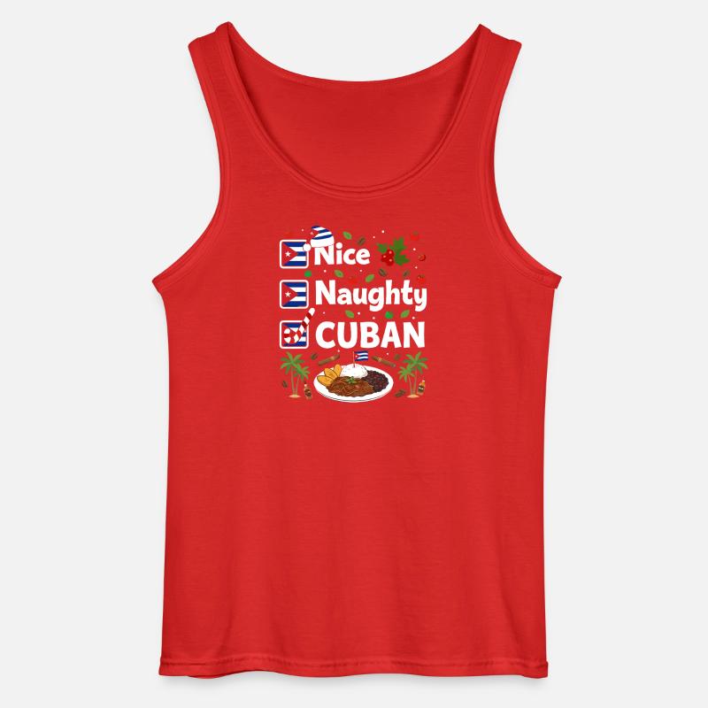 Nice Naughty Cuban - Gildan Männer Tank Top - Rot