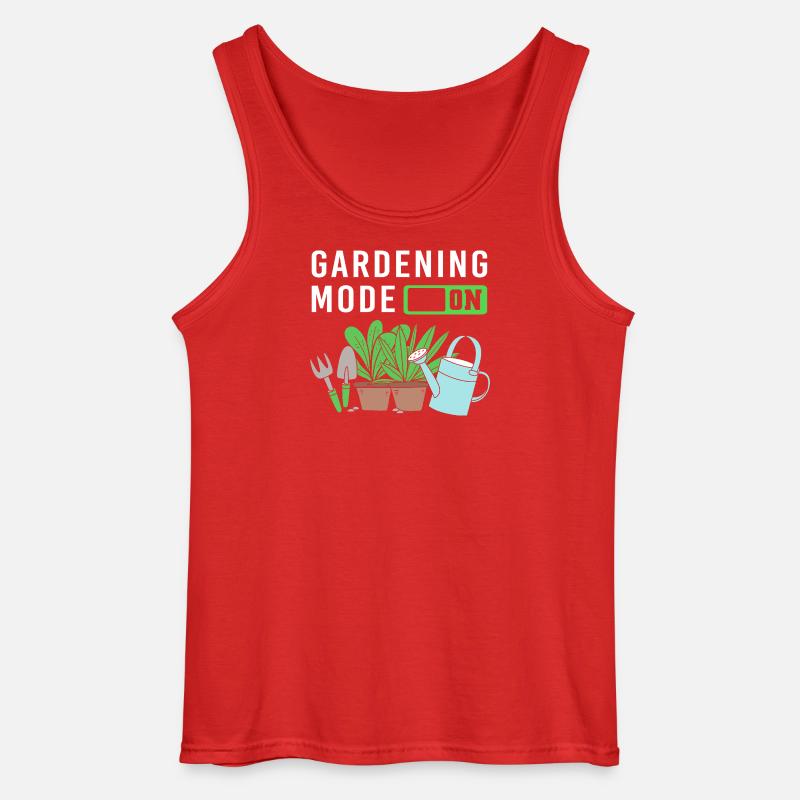 Würmer Kompost Geschenk - Gildan Männer Tank Top - Rot