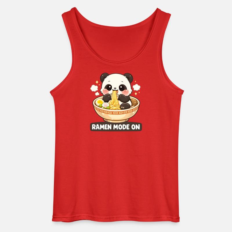 Ramen mode on Panda - Gildan Männer Tank Top - Rot