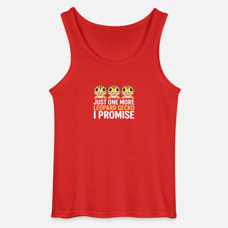 Leopardgekko-Trio Versprechen - Gildan Männer Tank Top - Rot