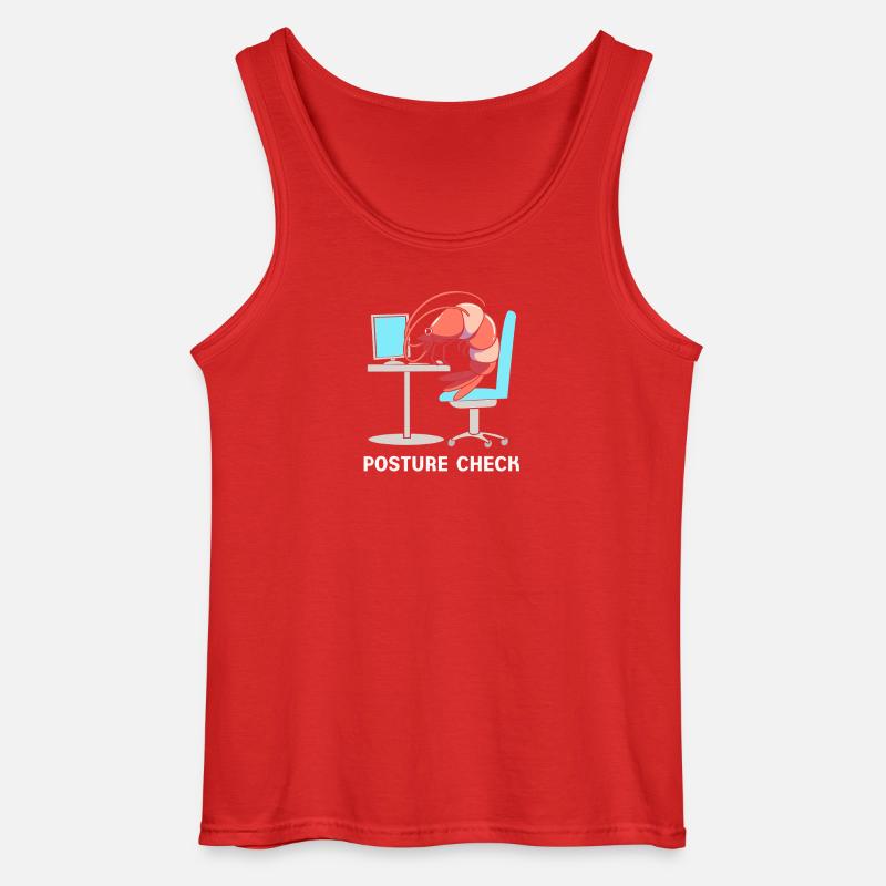 Krabbe Meeresfrüchte Shrimp Languste - Gildan Männer Tank Top - Rot