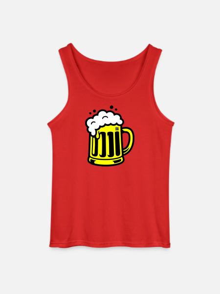 Bier Bierkrug Symbol - Gildan Männer Tank Top - Rot
