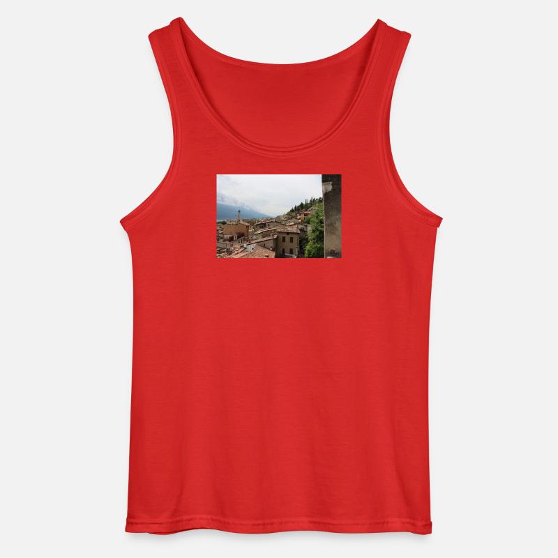 Blick auf Limone - Gildan Männer Tank Top - Rot