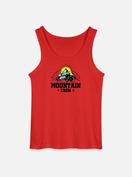 Mountain Crew Mountains - Gildan Men’s Tank Top - red