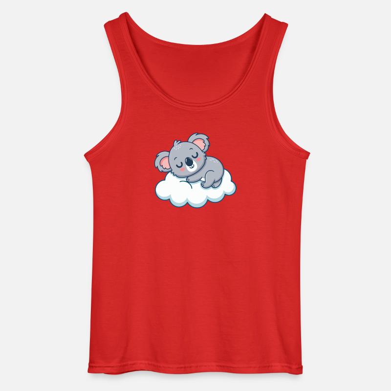 Traumhafter Koala auf der Wolke - Gildan Männer Tank Top - Rot
