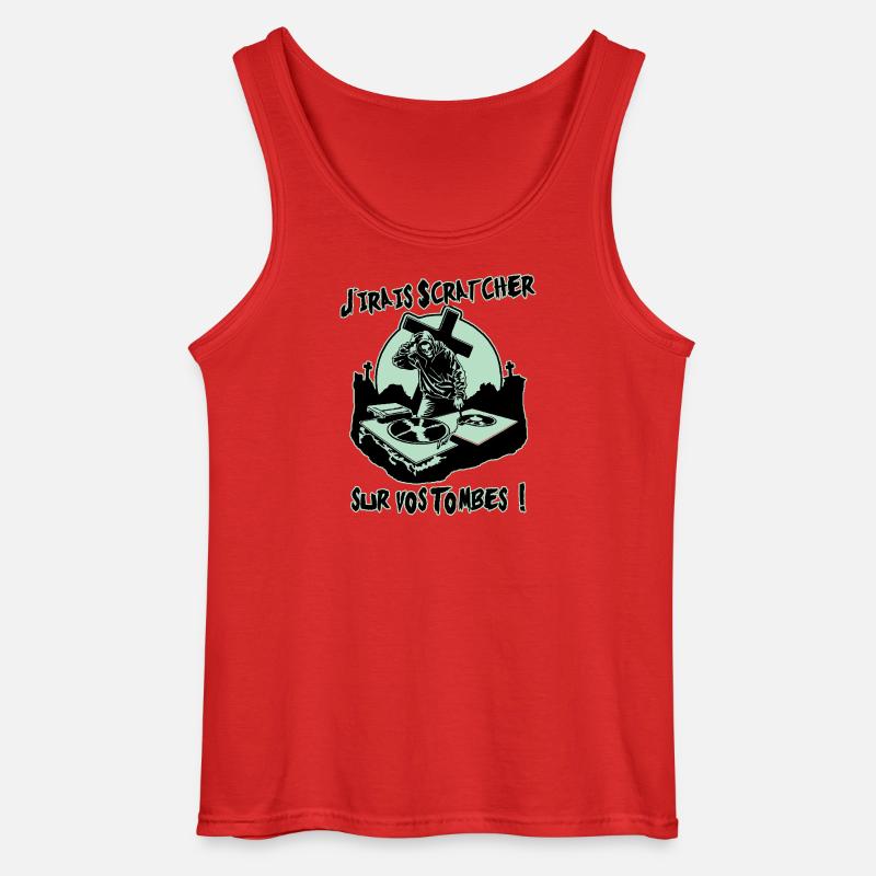 ICH WERDE AUF EURE GRÄBER KRATZEN! - Gildan Männer Tank Top - Rot
