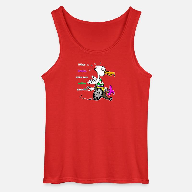 Marathon Möwe – Rennrolli Edition - Gildan Männer Tank Top - Rot
