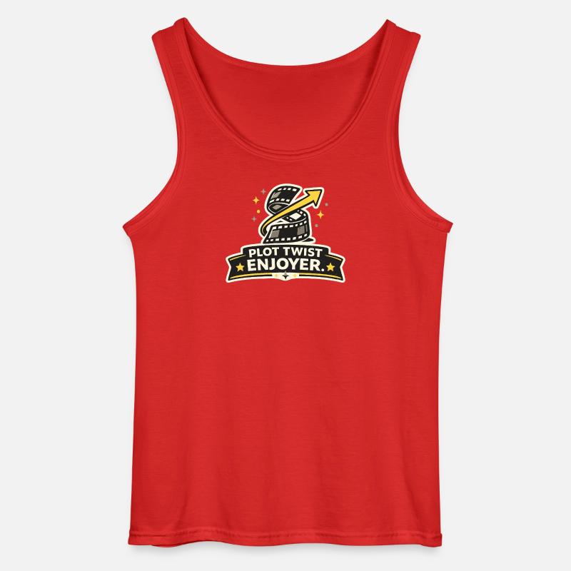Plot Twist Enjoyer - Gildan Männer Tank Top - Rot