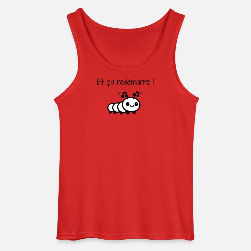 Und es beginnt von vorne! - Gildan Männer Tank Top - Rot
