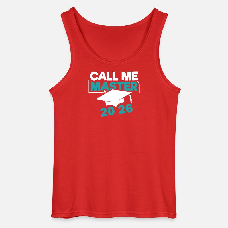 Master 2026 Abschluss Promotion Sponsion - Gildan Männer Tank Top - Rot
