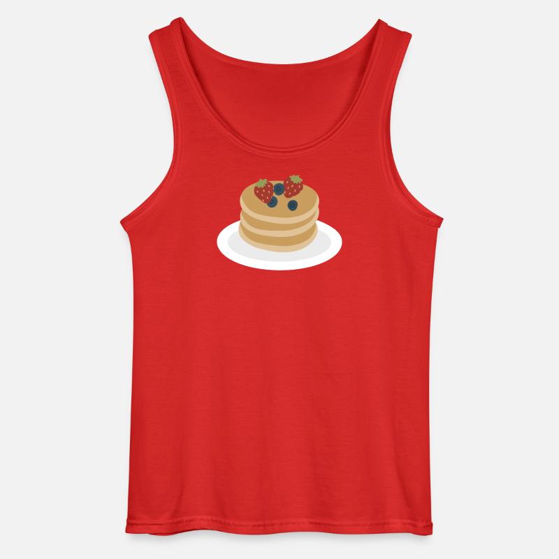 Berry Pancake Stack Artwork - Gildan Men’s Tank Top - red