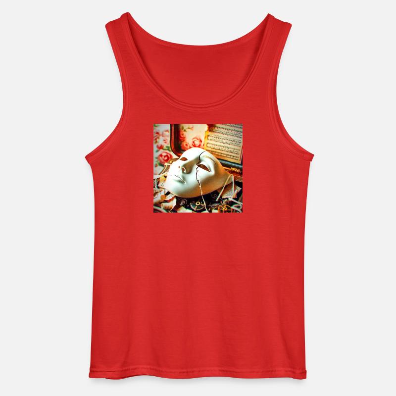 Maskenbruch Retro-Setting - Gildan Männer Tank Top - Rot