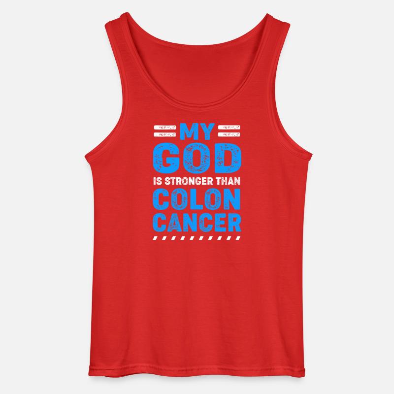 Darm Krebs Dickdarm - Gildan Männer Tank Top - Rot
